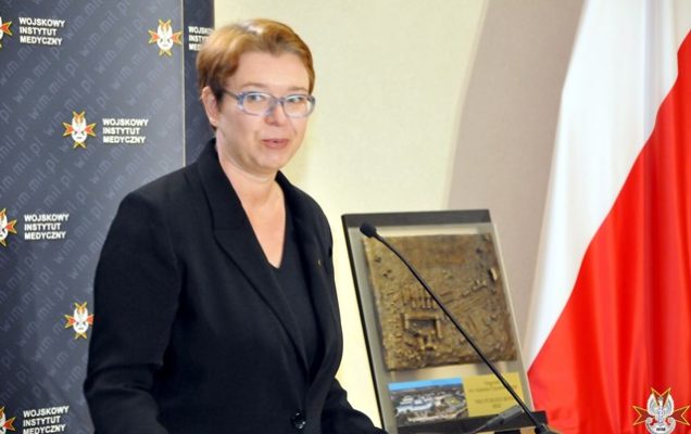 Maria Ciesielska przy mównicy