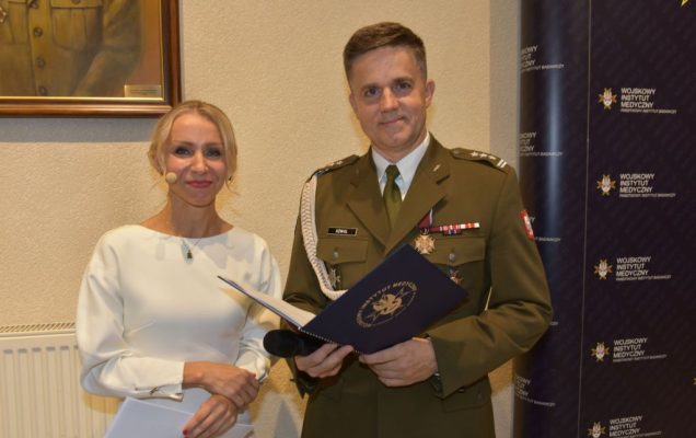 Rozpoczęcie roku akademickiego w wojskowym instytucie medycznym. Małgorzata Złotkowska