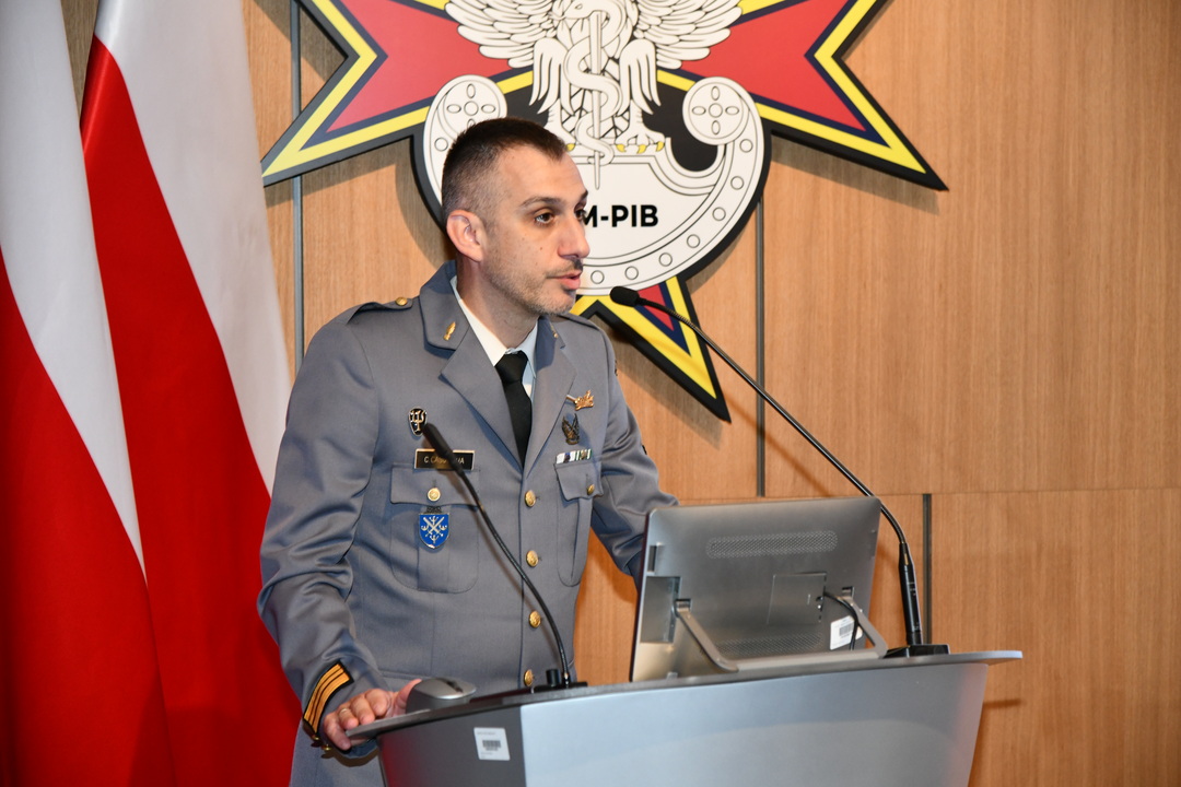 Carlos Casquinha, gość Konferencji, przy mównicy